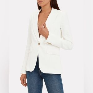 NWT VERONICA BEARD Cutaway Dickey White Blazer 8